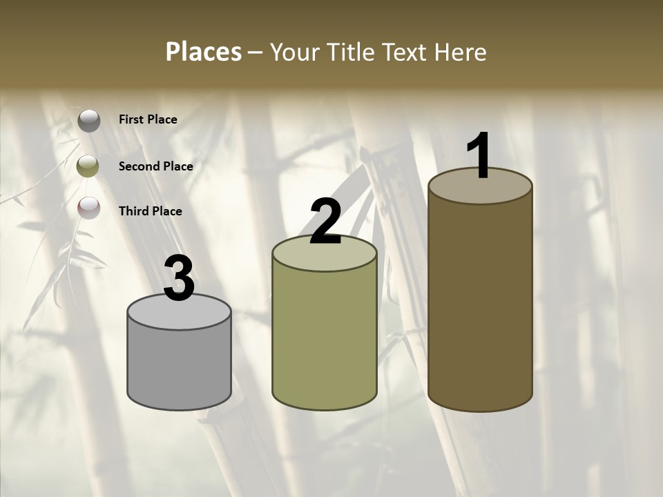 Gardening Stem Bamboo PowerPoint Template