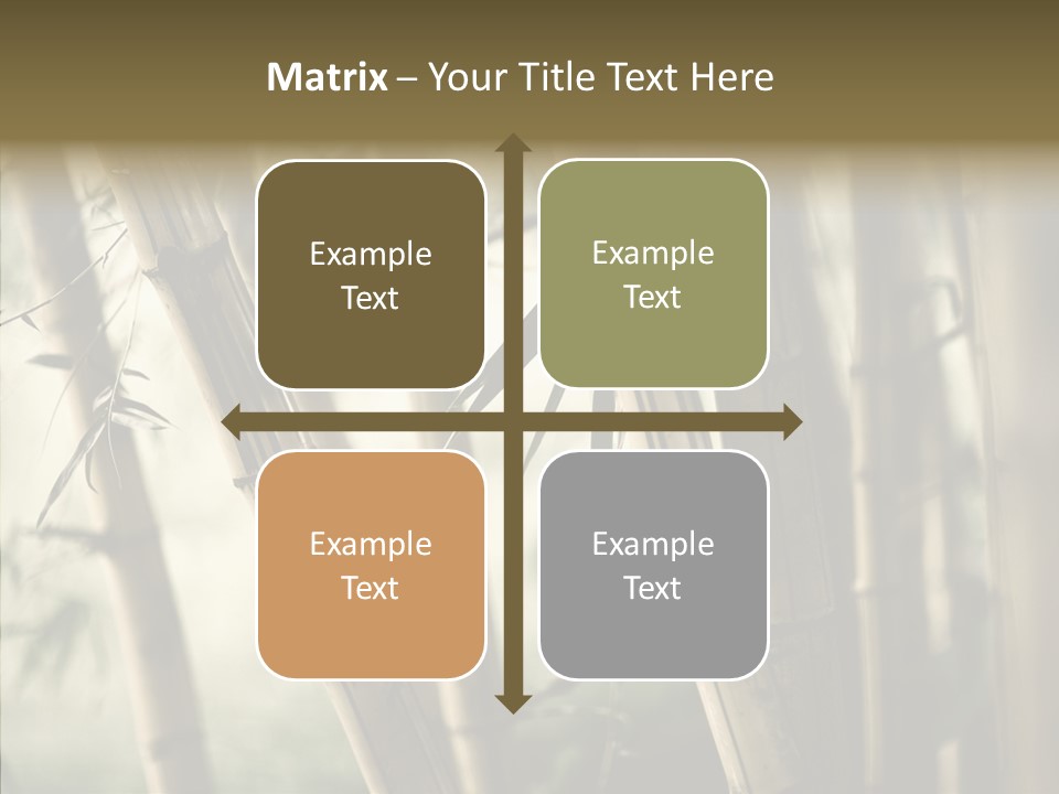 Gardening Stem Bamboo PowerPoint Template