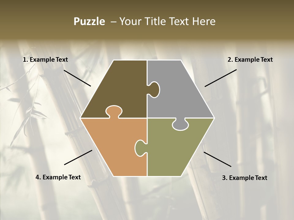 Gardening Stem Bamboo PowerPoint Template