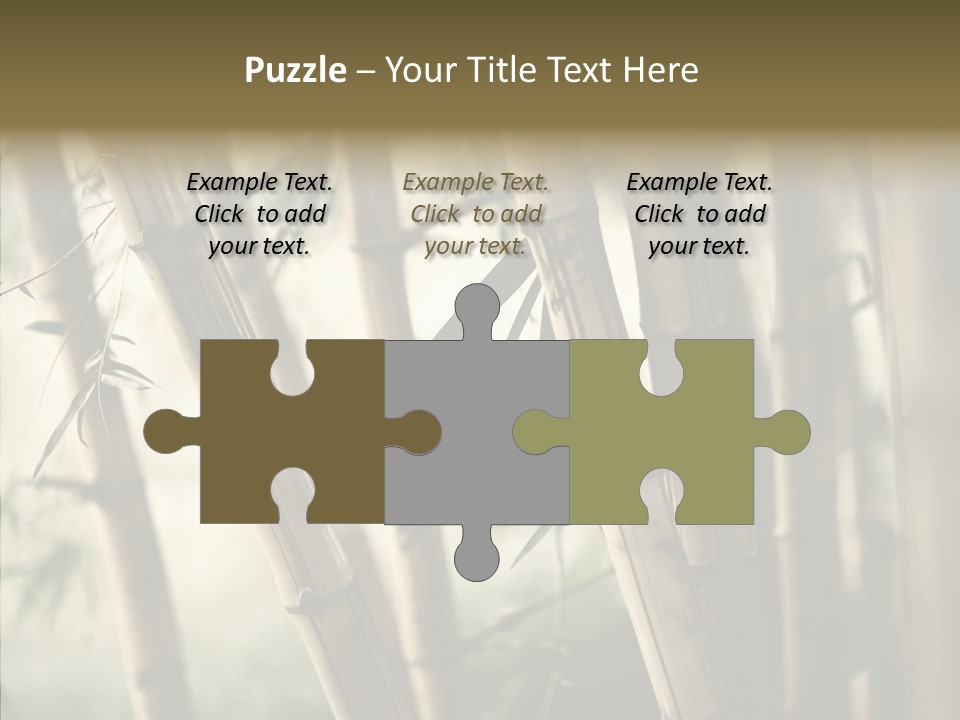 Gardening Stem Bamboo PowerPoint Template