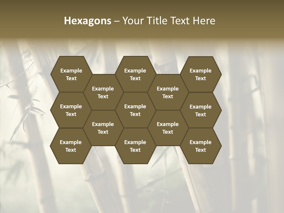 Gardening Stem Bamboo PowerPoint Template