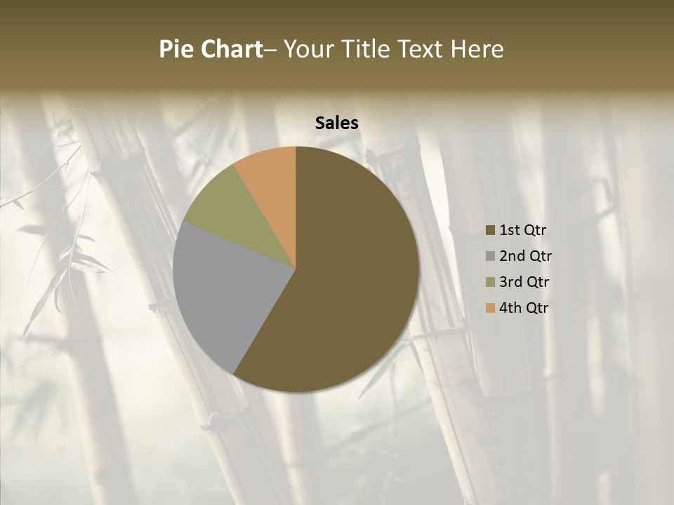Gardening Stem Bamboo PowerPoint Template