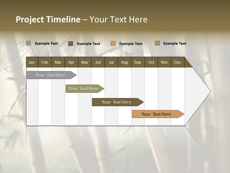 Gardening Stem Bamboo PowerPoint Template