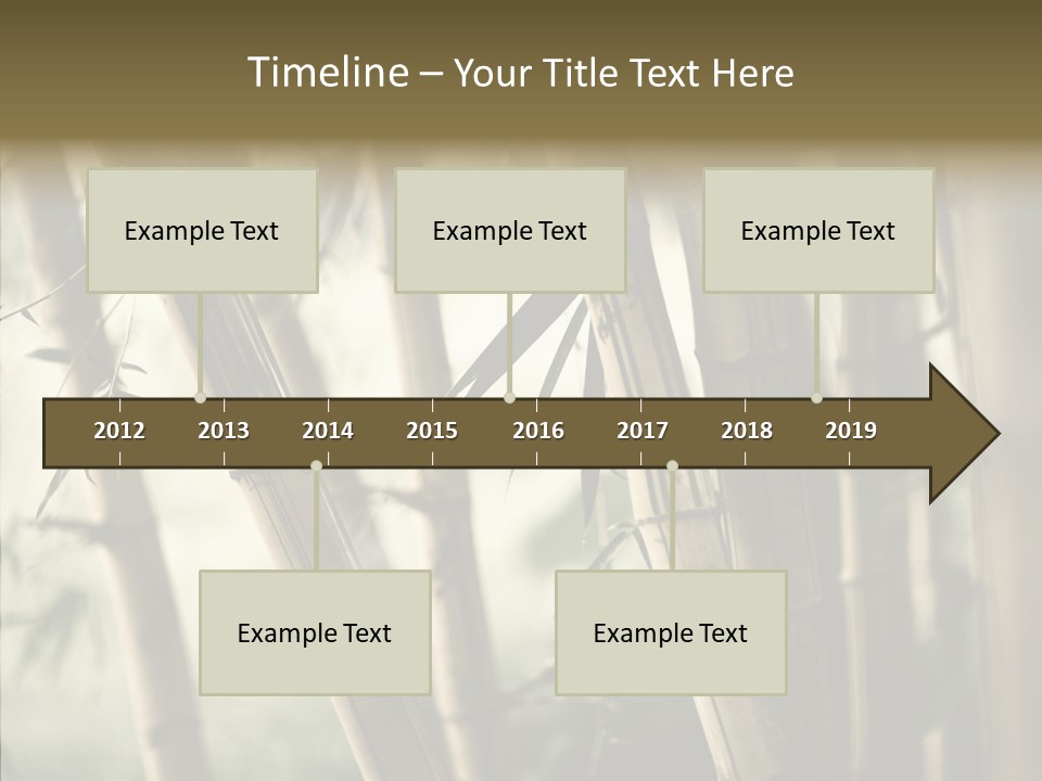 Gardening Stem Bamboo PowerPoint Template