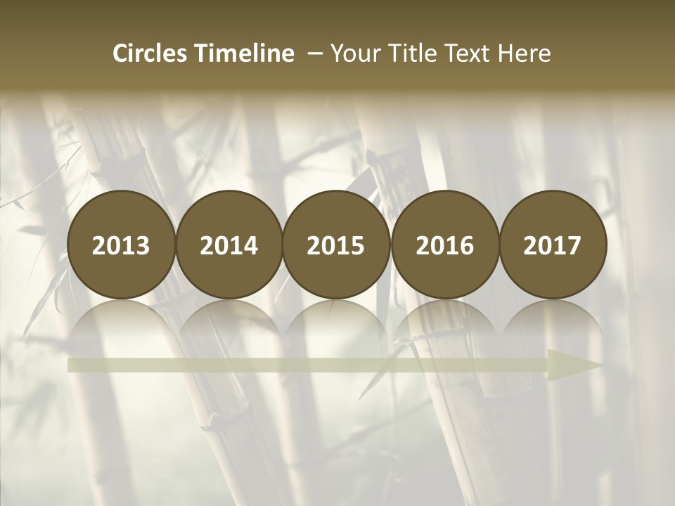 Gardening Stem Bamboo PowerPoint Template