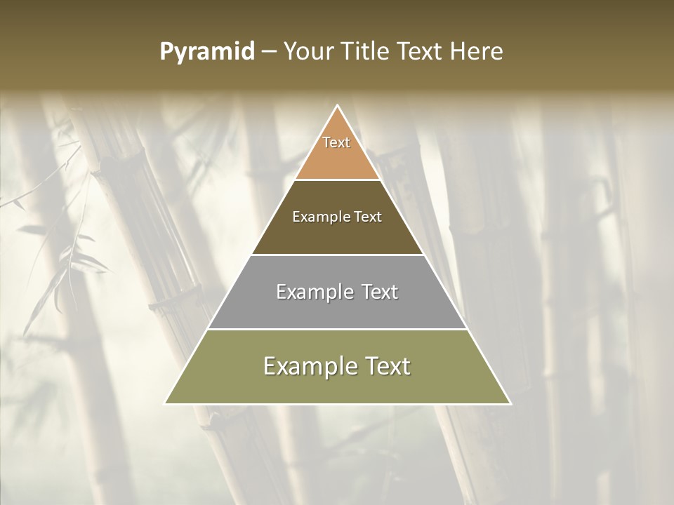 Gardening Stem Bamboo PowerPoint Template