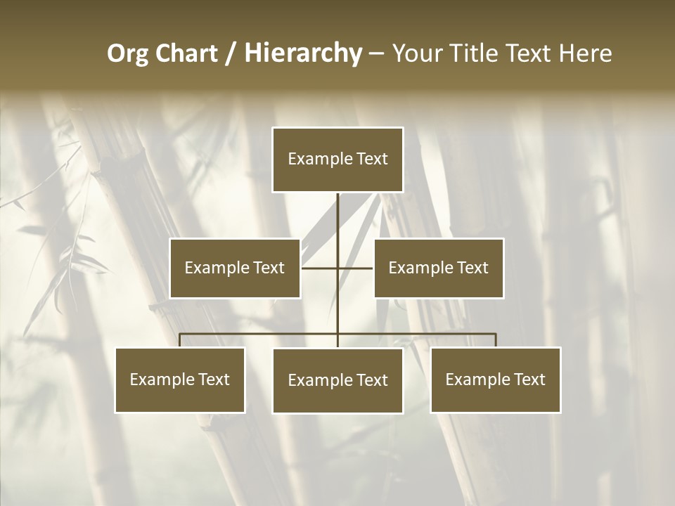 Gardening Stem Bamboo PowerPoint Template