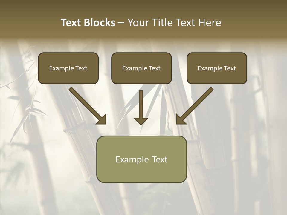 Gardening Stem Bamboo PowerPoint Template