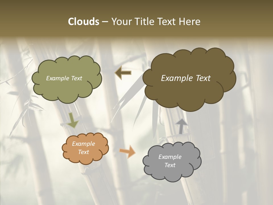 Gardening Stem Bamboo PowerPoint Template
