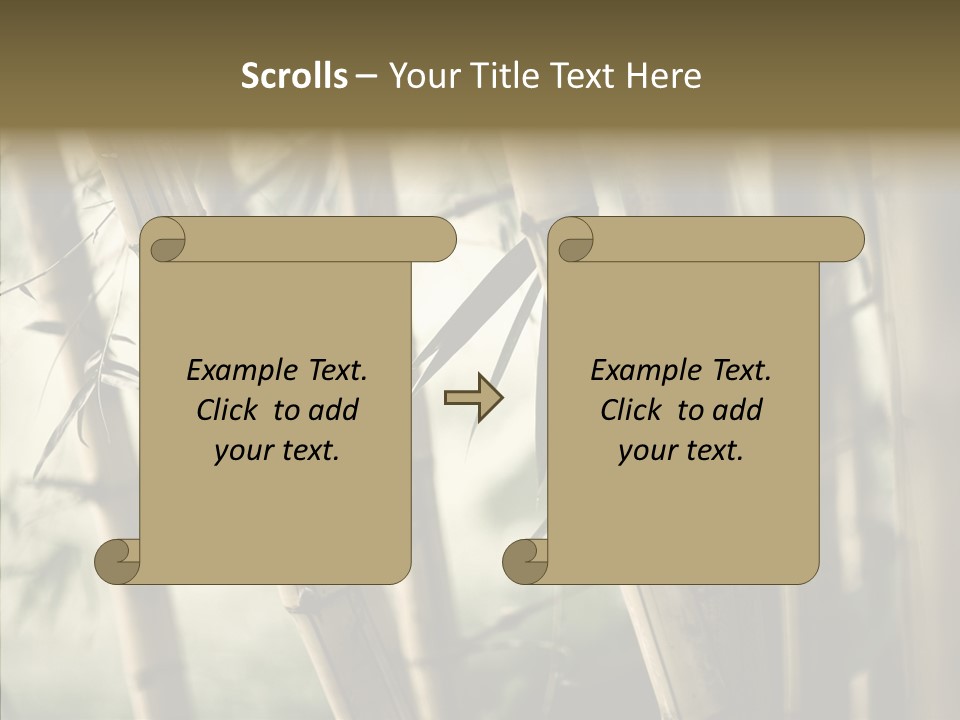 Gardening Stem Bamboo PowerPoint Template