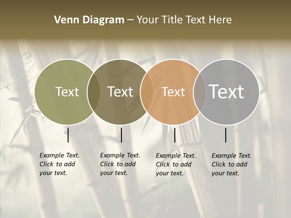 Gardening Stem Bamboo PowerPoint Template