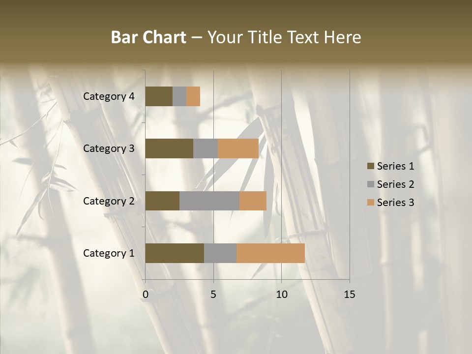 Gardening Stem Bamboo PowerPoint Template