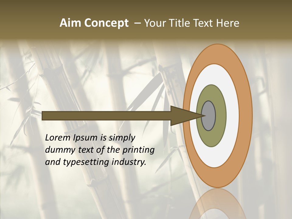 Gardening Stem Bamboo PowerPoint Template