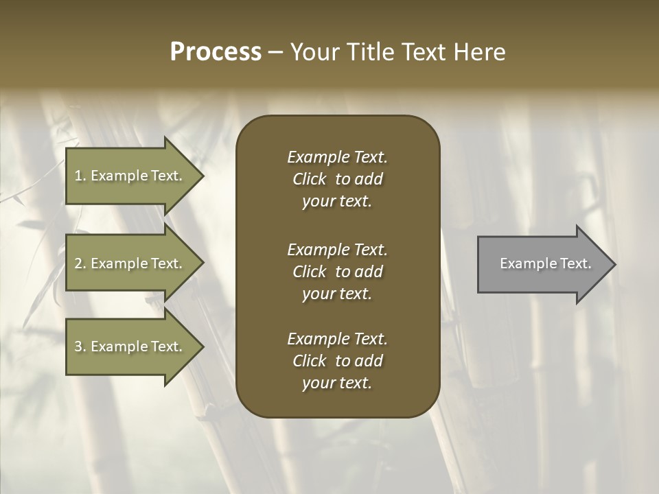 Gardening Stem Bamboo PowerPoint Template