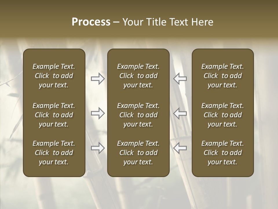 Gardening Stem Bamboo PowerPoint Template