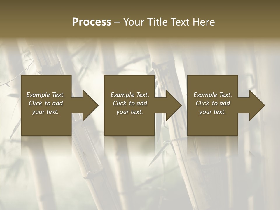 Gardening Stem Bamboo PowerPoint Template