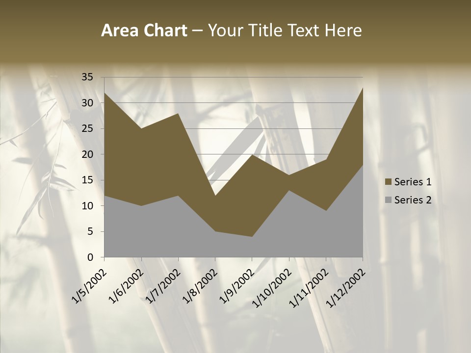 Gardening Stem Bamboo PowerPoint Template