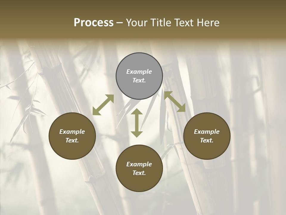Gardening Stem Bamboo PowerPoint Template