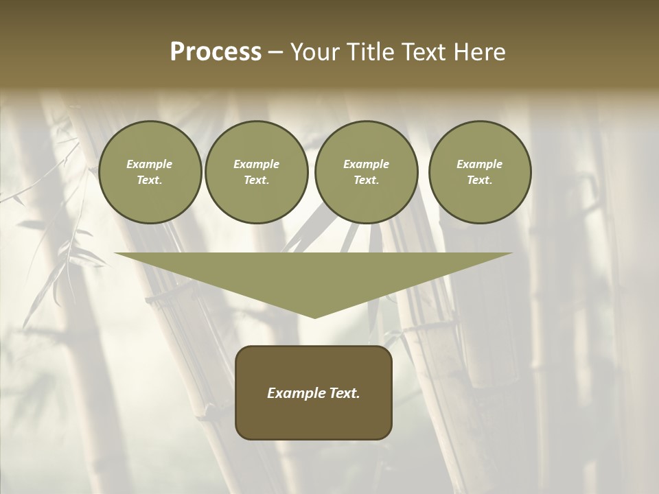 Gardening Stem Bamboo PowerPoint Template