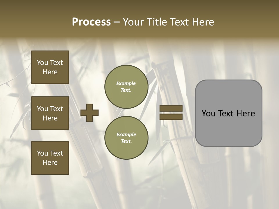 Gardening Stem Bamboo PowerPoint Template
