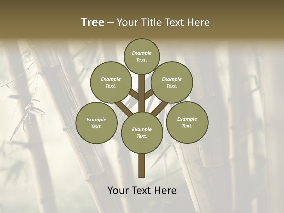 Gardening Stem Bamboo PowerPoint Template