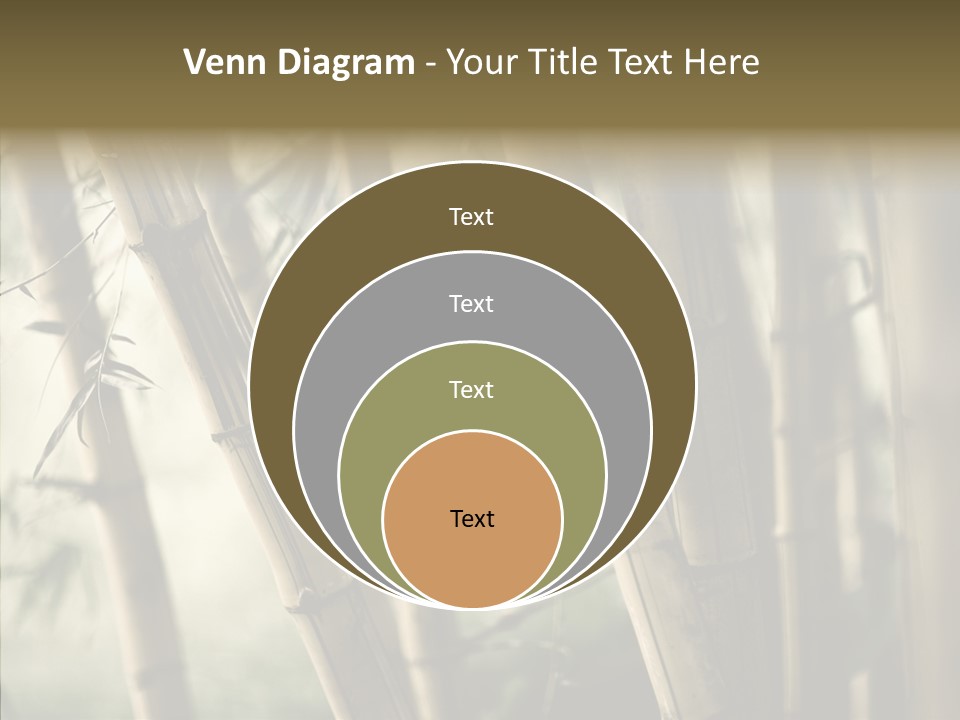 Gardening Stem Bamboo PowerPoint Template