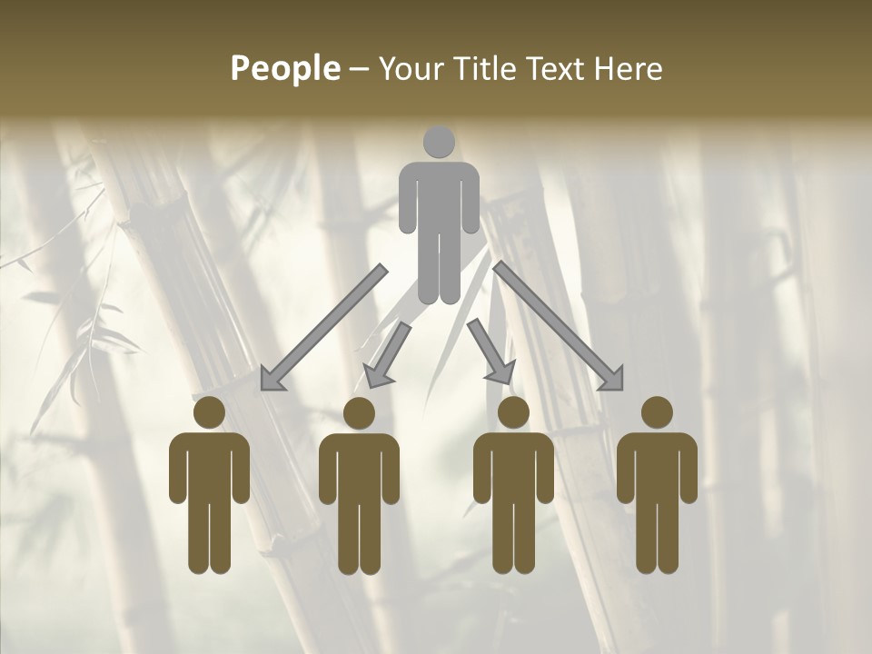 Gardening Stem Bamboo PowerPoint Template