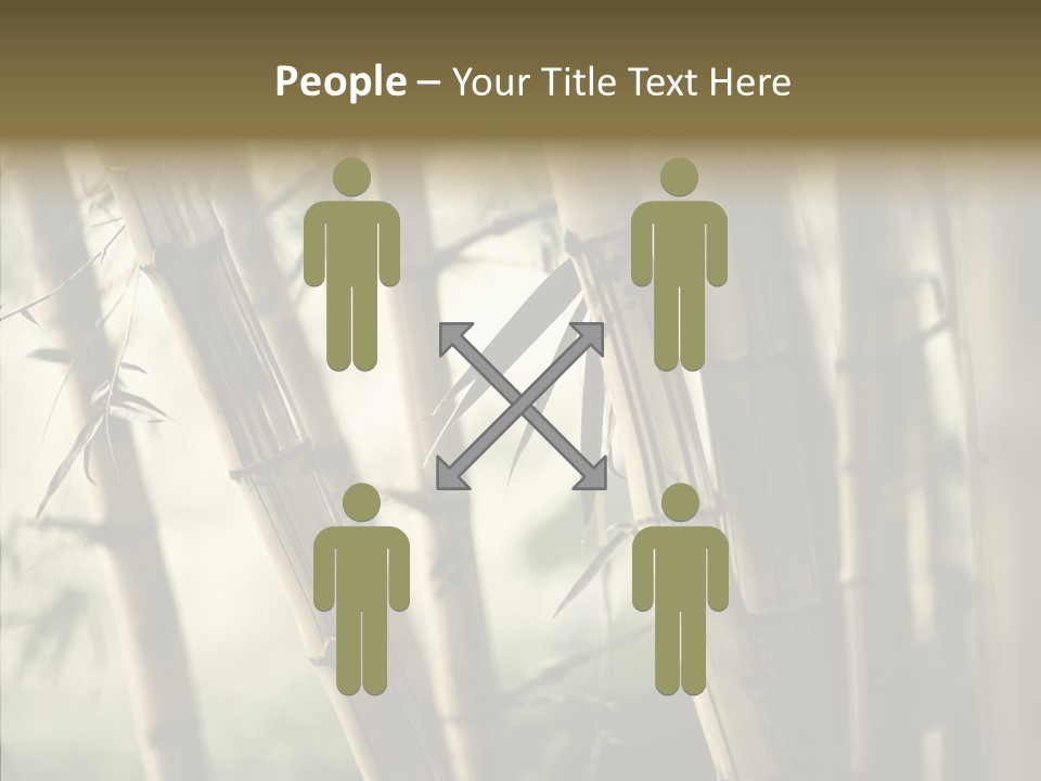 Gardening Stem Bamboo PowerPoint Template