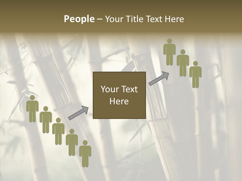 Gardening Stem Bamboo PowerPoint Template