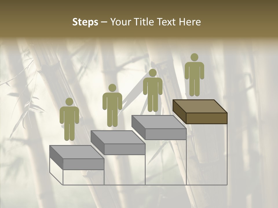 Gardening Stem Bamboo PowerPoint Template