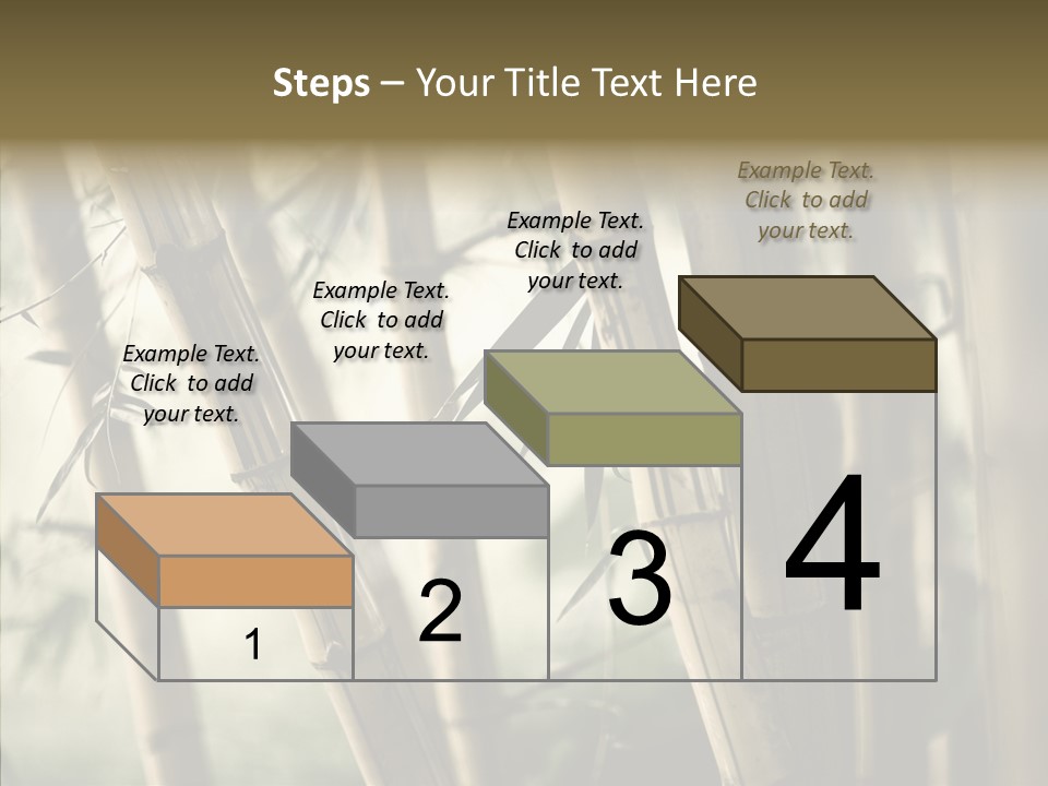 Gardening Stem Bamboo PowerPoint Template