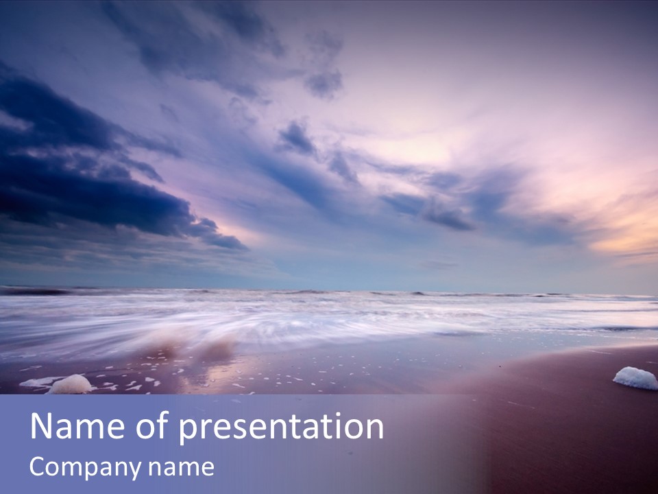 Shore Evening Color PowerPoint Template