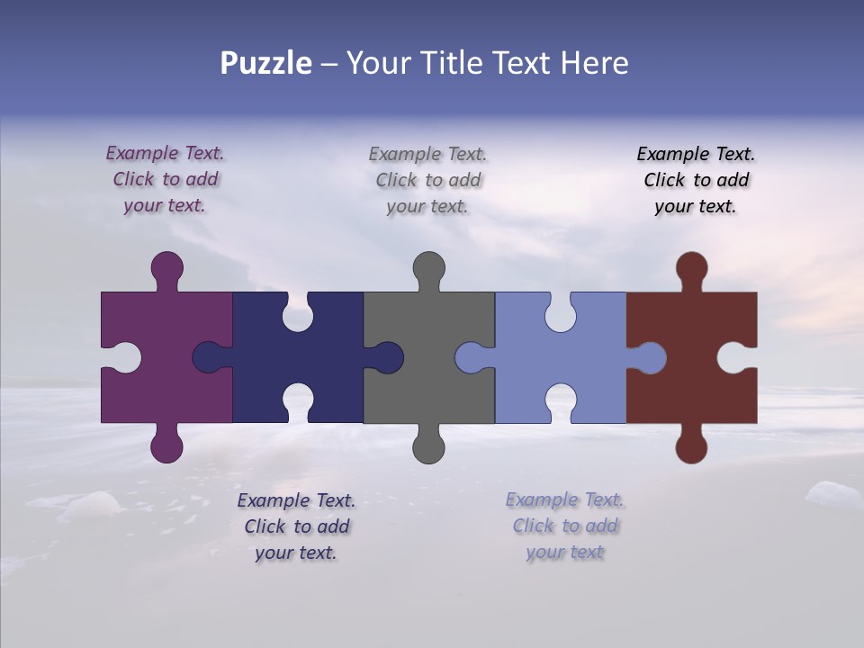 Shore Evening Color PowerPoint Template