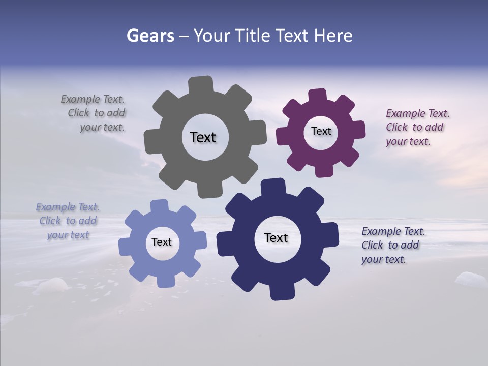 Shore Evening Color PowerPoint Template