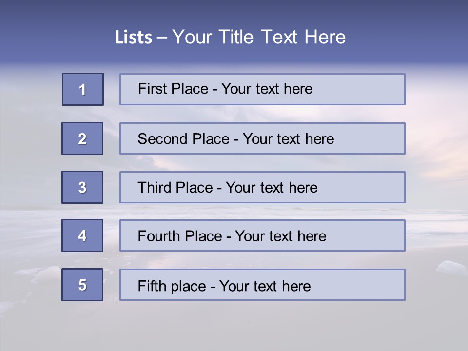 Shore Evening Color PowerPoint Template