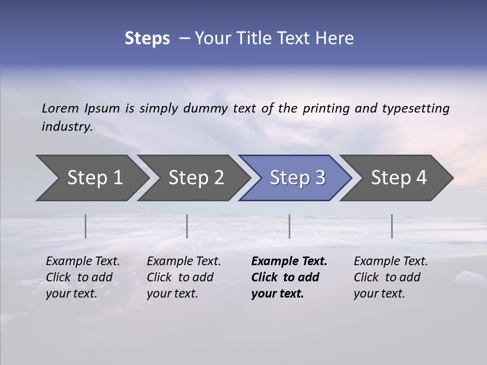 Shore Evening Color PowerPoint Template