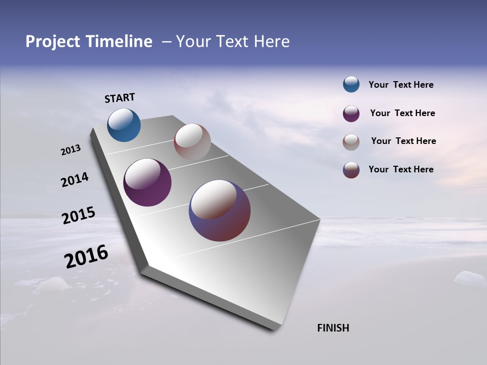 Shore Evening Color PowerPoint Template