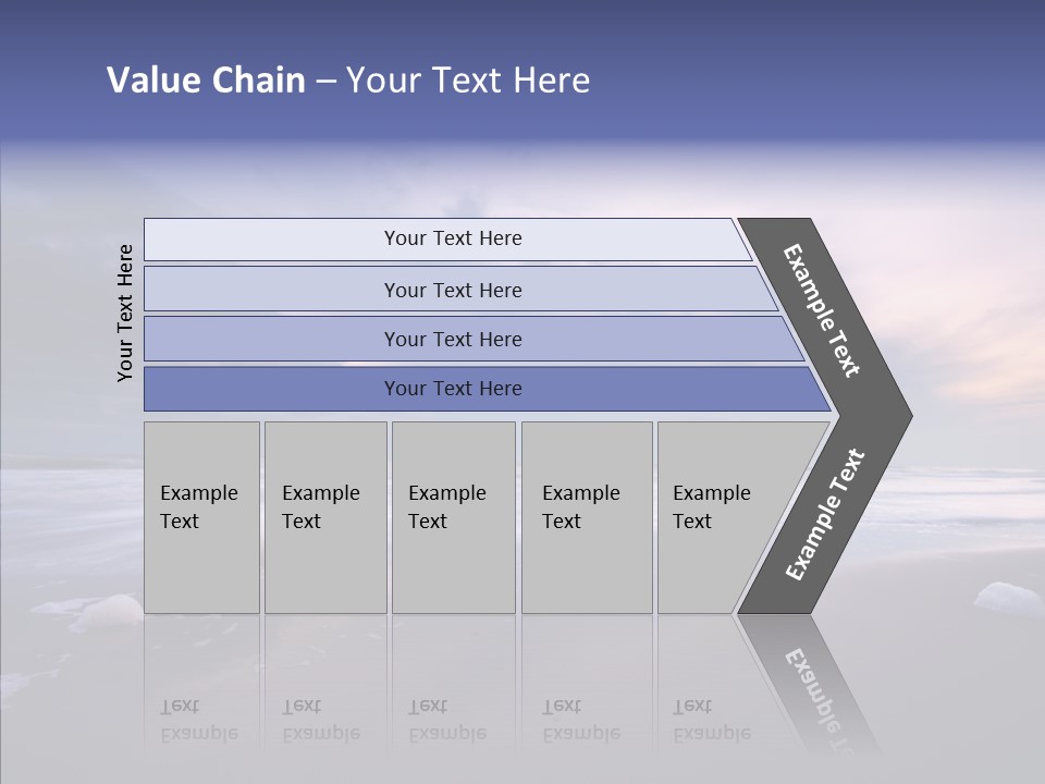 Shore Evening Color PowerPoint Template