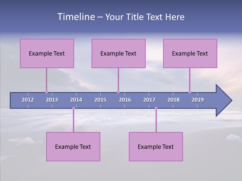 Shore Evening Color PowerPoint Template
