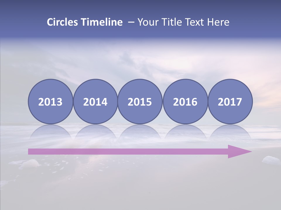 Shore Evening Color PowerPoint Template