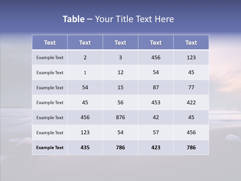 Shore Evening Color PowerPoint Template