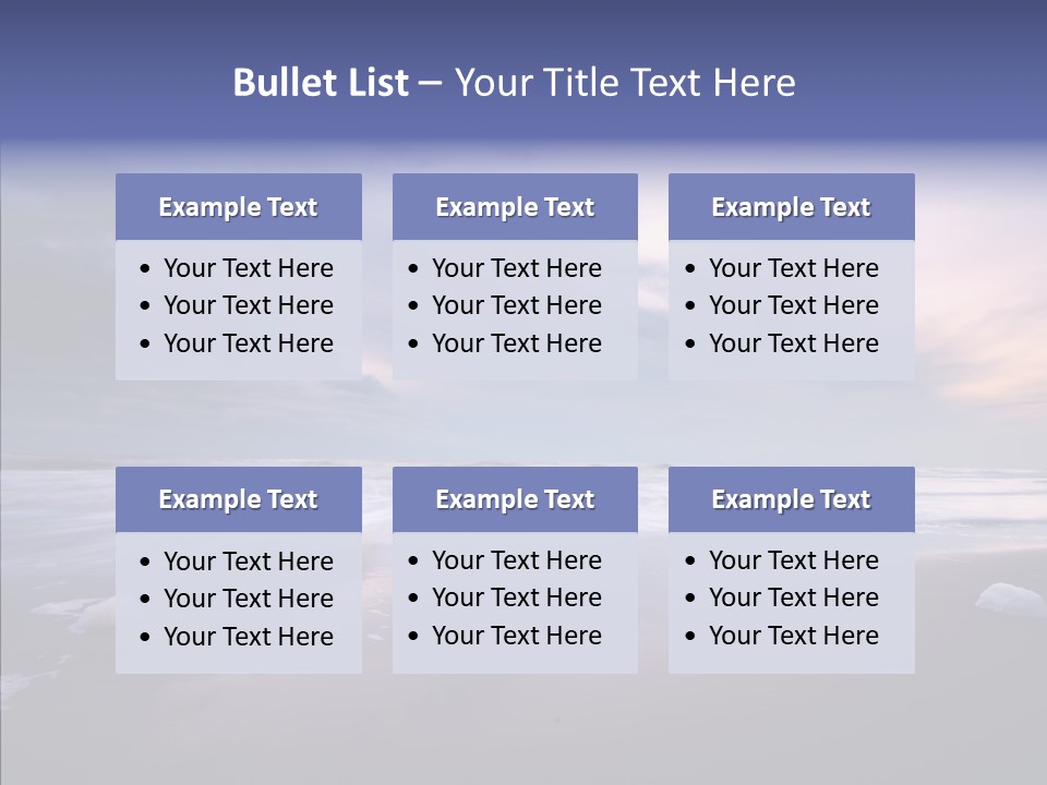 Shore Evening Color PowerPoint Template