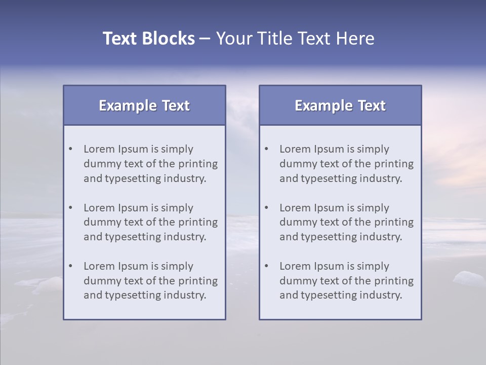 Shore Evening Color PowerPoint Template