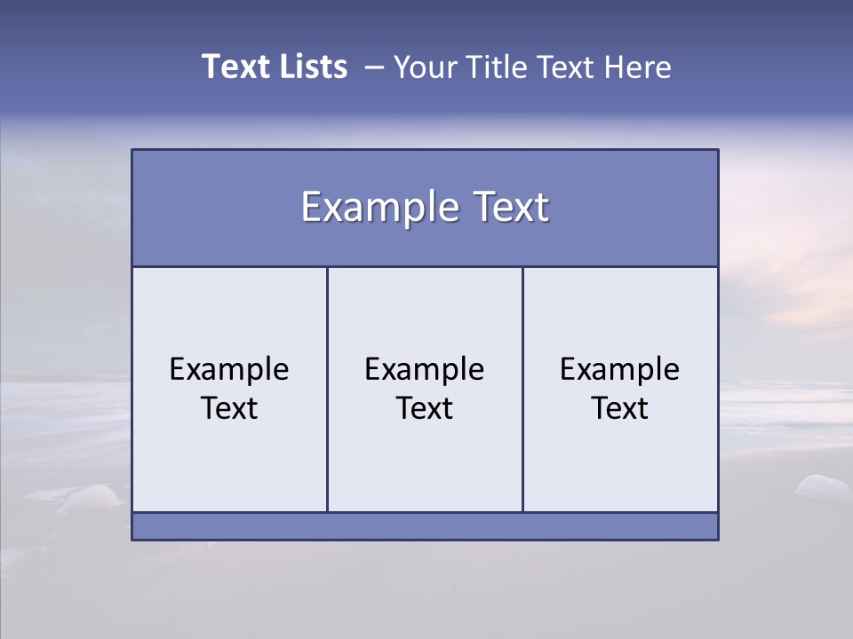 Shore Evening Color PowerPoint Template