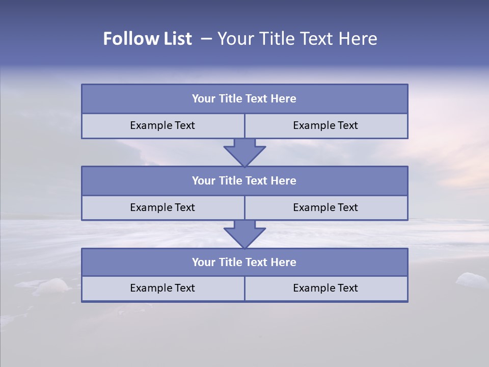 Shore Evening Color PowerPoint Template