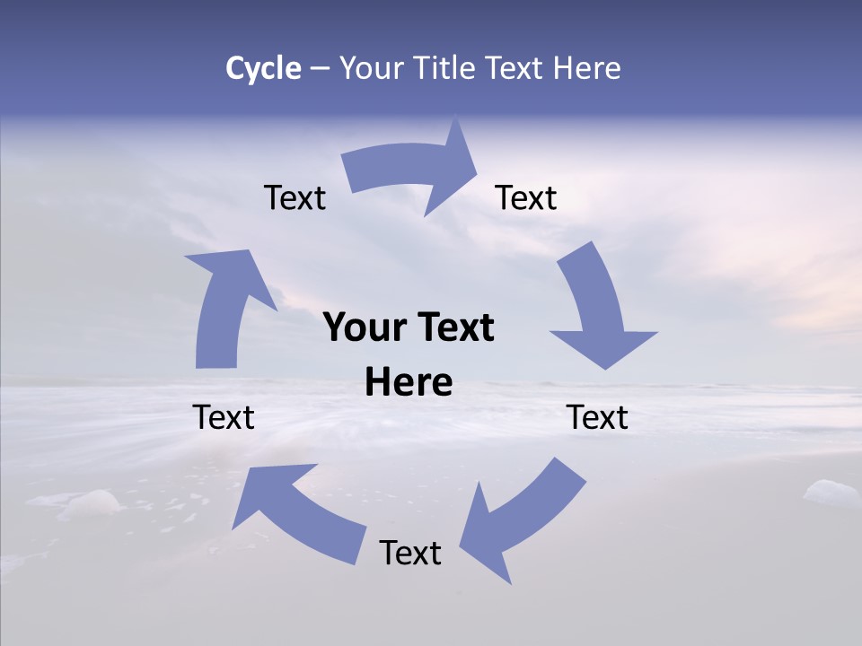 Shore Evening Color PowerPoint Template