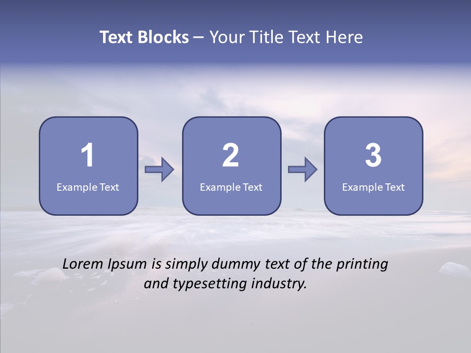 Shore Evening Color PowerPoint Template