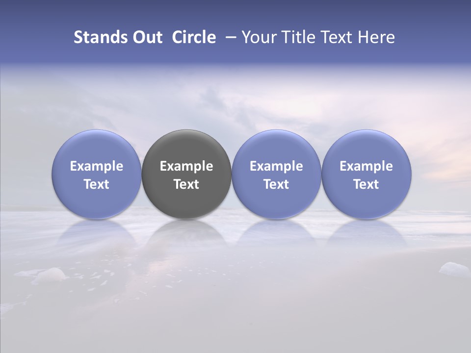 Shore Evening Color PowerPoint Template