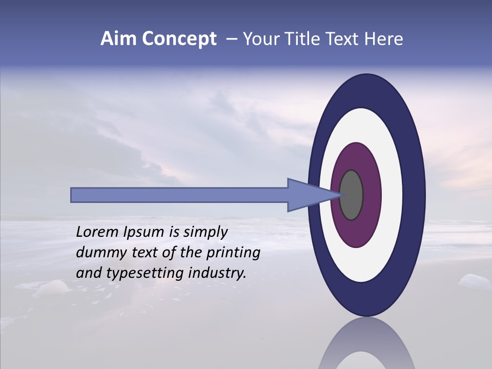 Shore Evening Color PowerPoint Template