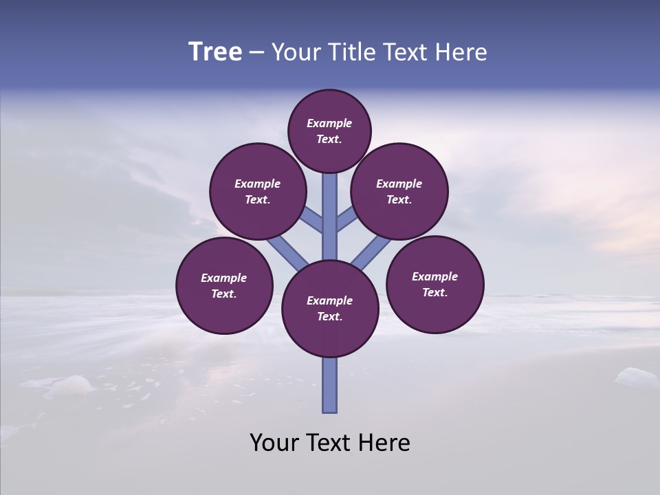 Shore Evening Color PowerPoint Template